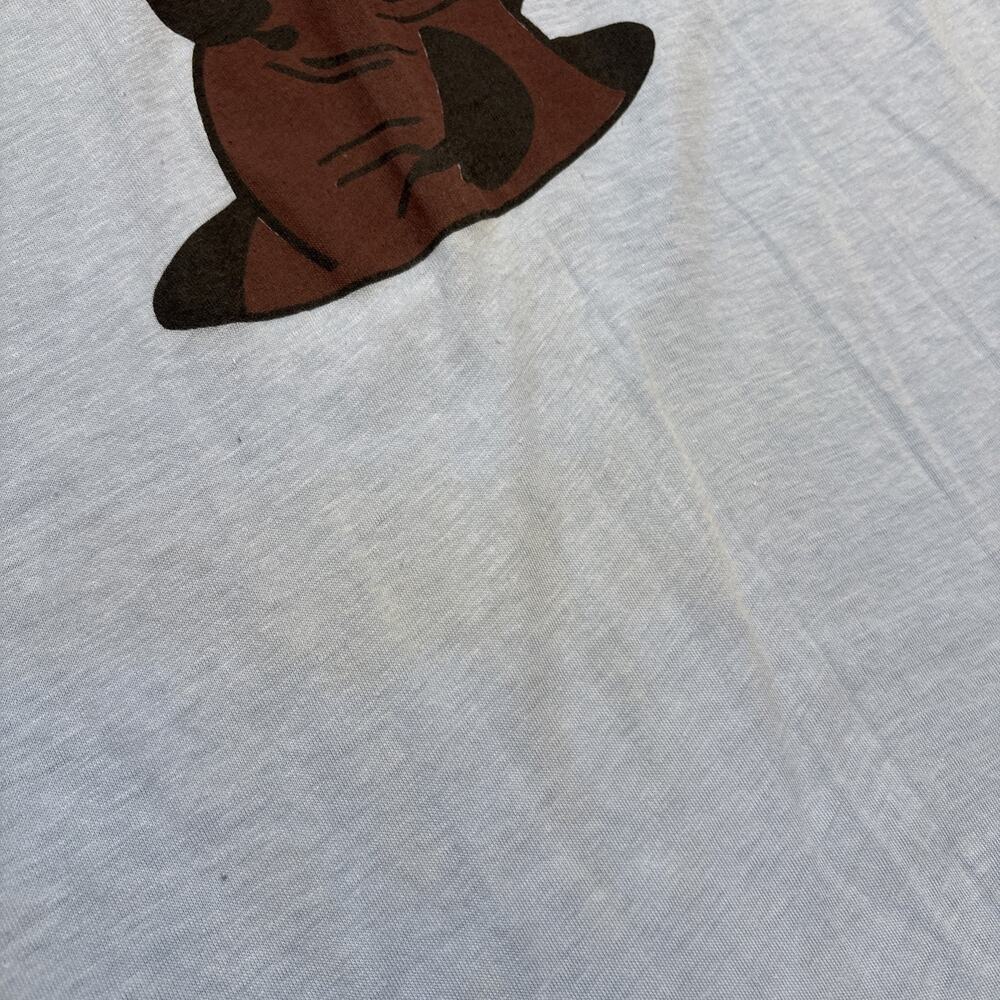 Vintage 70s 80s Sneakers 50/50 I Go Fer Braces Beaver T Shirt Funny Medium M - Picture 7 of 10